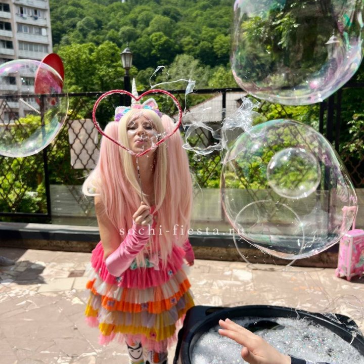 Шоу мыльных пузырей в Кургане