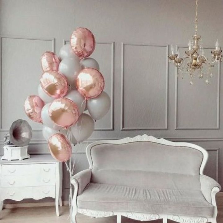 Фонтан шаров "Софт рози" в Кургане