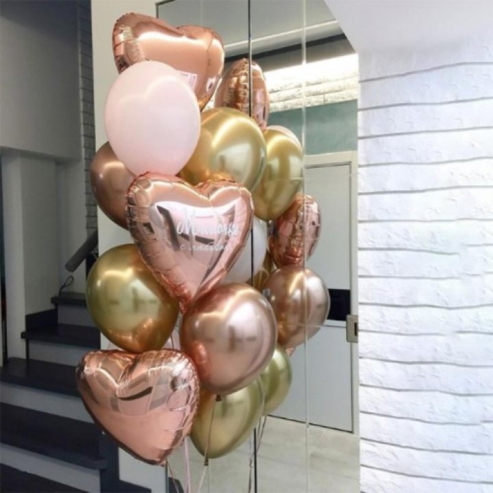 Фонтан шаров "От сердечка" в Кургане