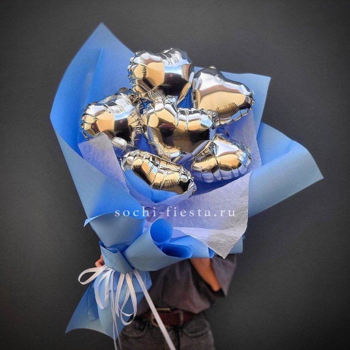 Букет из шаров сердец  №2 в Кургане