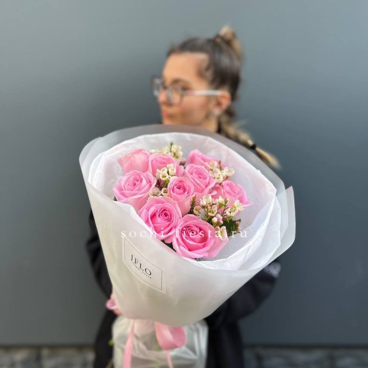 Букет розовых роз  в Кургане