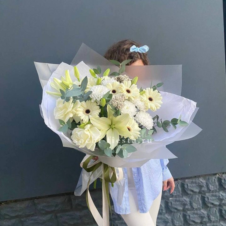 Букет с лилией и герберой в Кургане