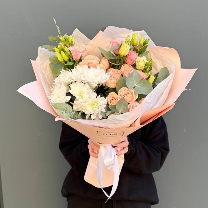 Букет "Персиковая нежность" в Кургане