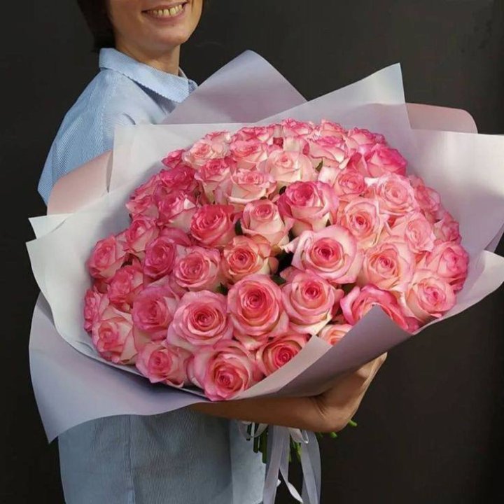 101 роза Джумилия в оформлении  в Кургане