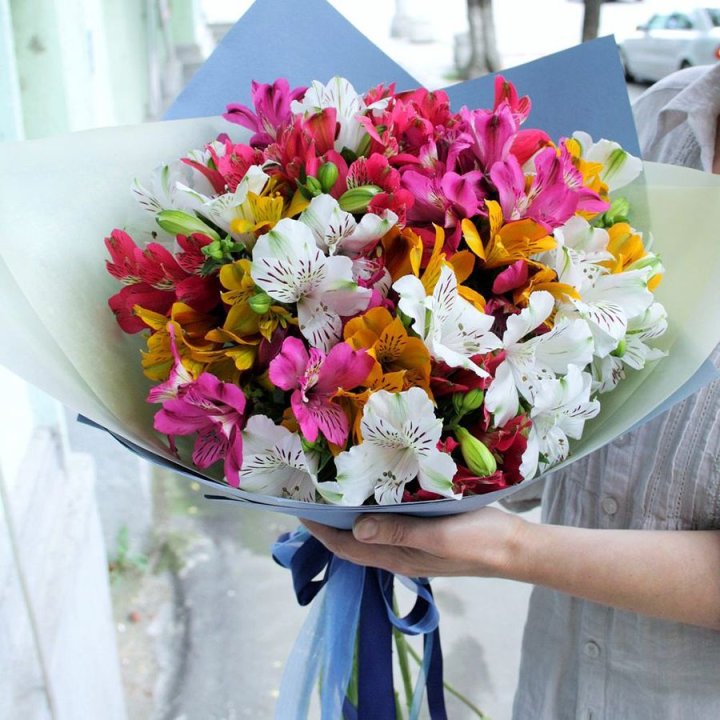 Микс альстромерий в Кургане