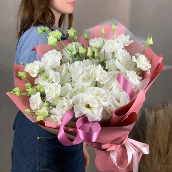 Букет эустом "Пудра" в Кургане