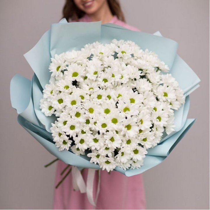  Букет хризантем "Бон-бон" в Кургане