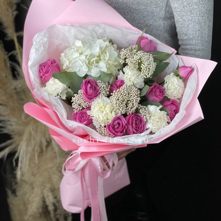 Букет с мисти бабблс №1 в Кургане