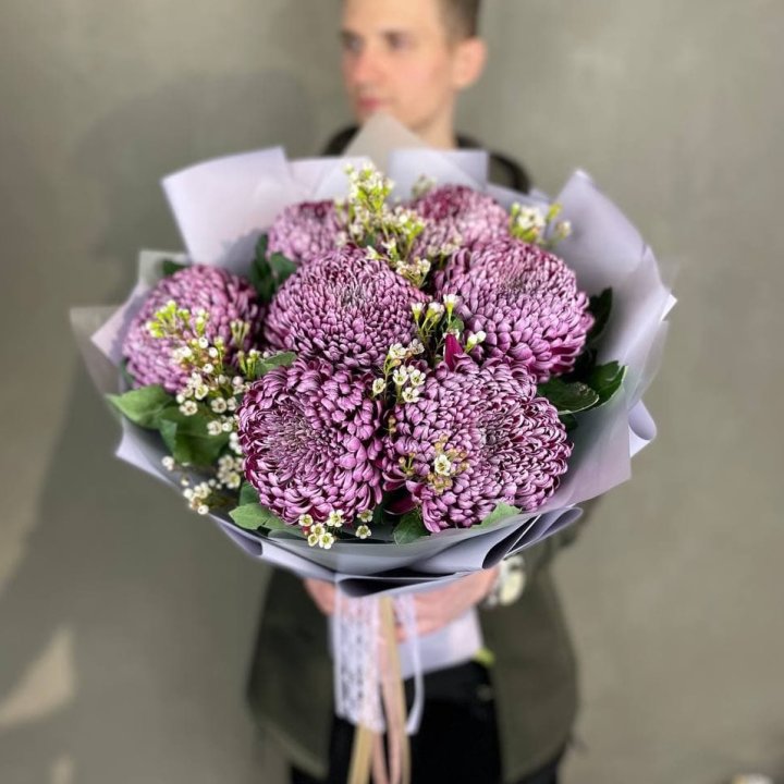 Букет хризантем "Палермо" в Кургане