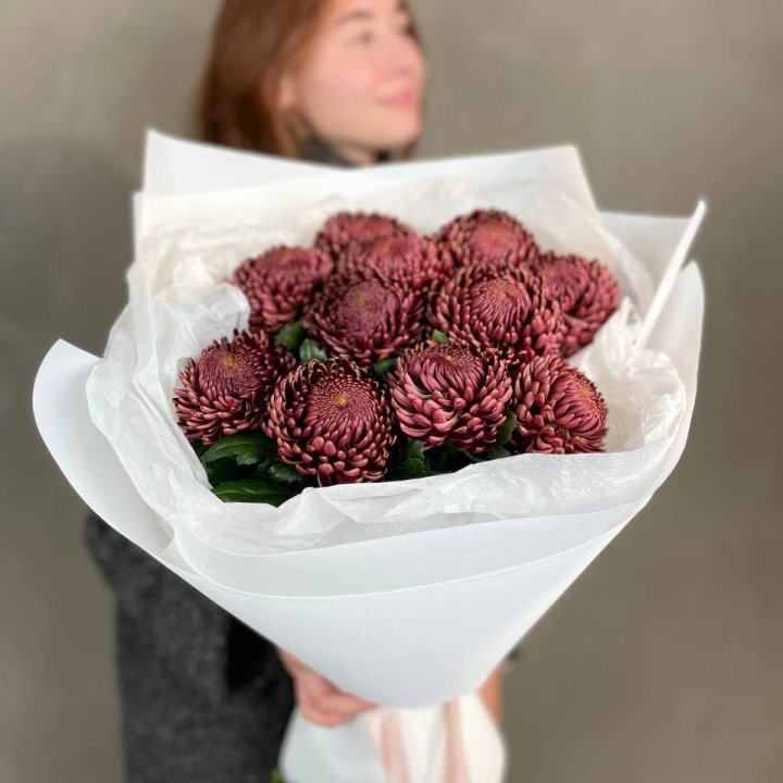 Букет хризантем "Касиопия" в Кургане