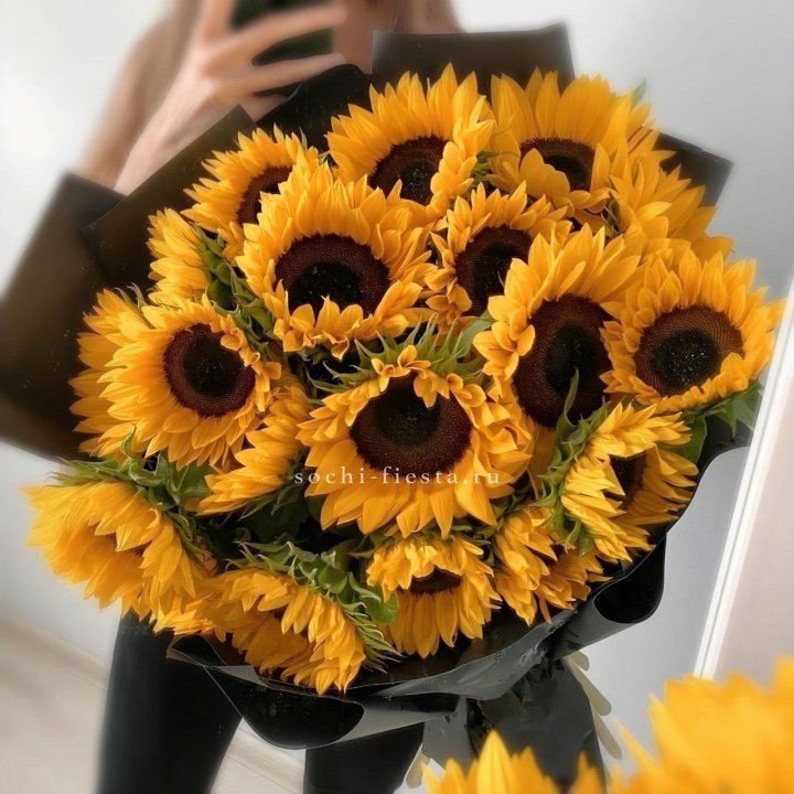Букет подсолнухов "Гига" в Кургане