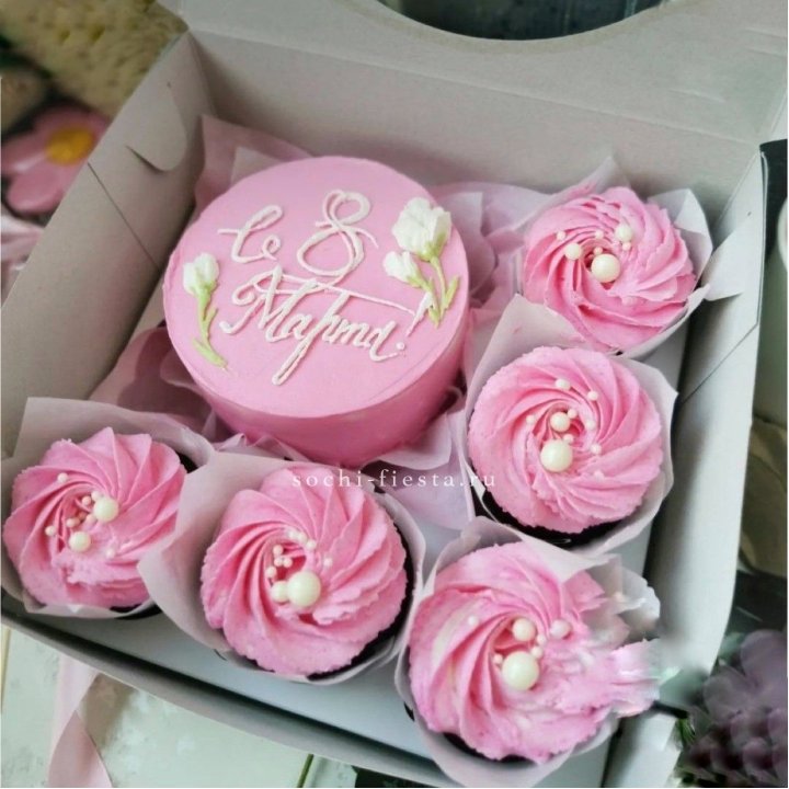 Капкейки и бенто-торт "8 марта!" в Кургане