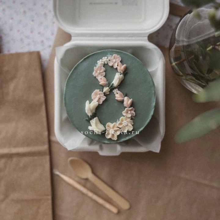 Бенто-торт "8 марта" green  в Кургане