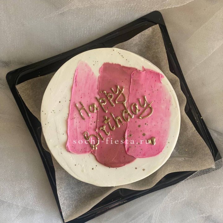 Бенто-торт "С днём рождения" пастель в Кургане