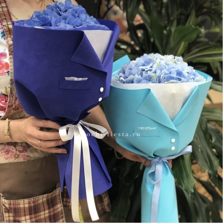 Букет с гортензией с пиджаком в Кургане