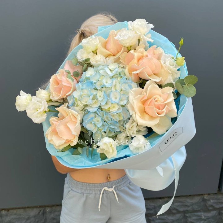 Сборный букет "Голубой закат" в Кургане