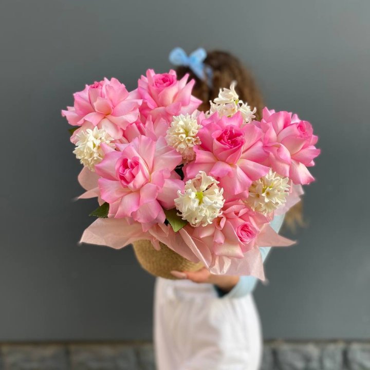 Дуо розы и гиацинты в Кургане