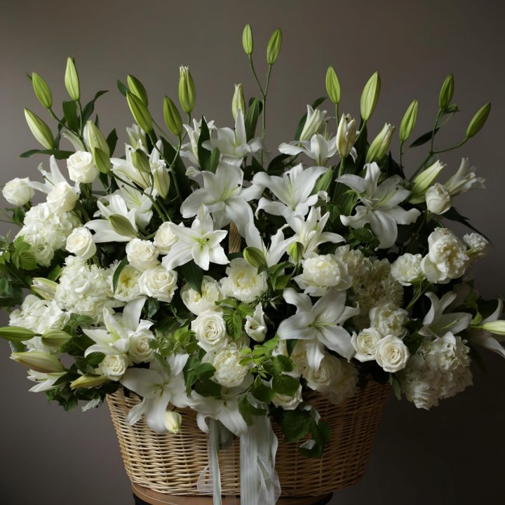 Цветочная корзина макси №3 в Кургане