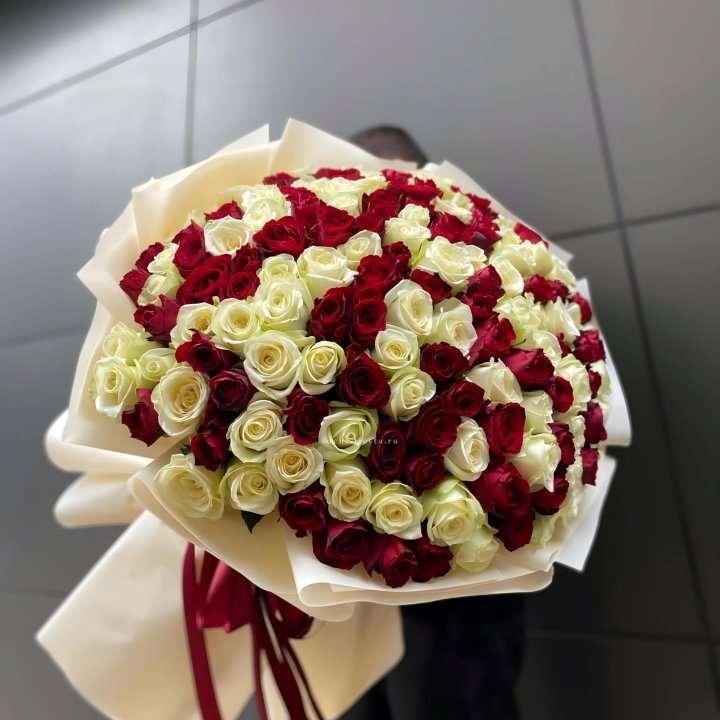 101 высокая импортная роза  в Кургане