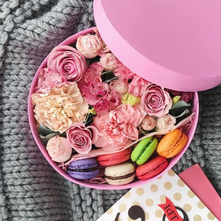 Цветочный бокс пинк в Кургане