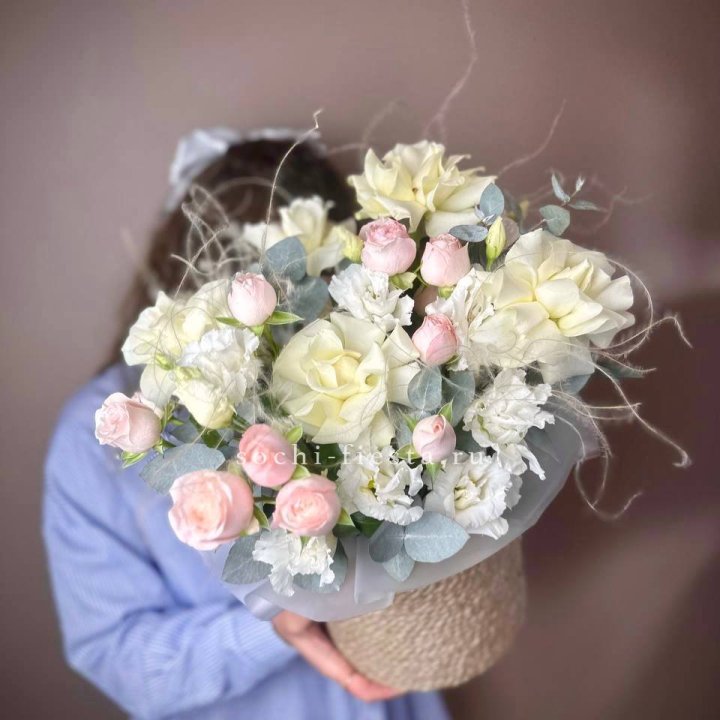 Авторский бокс "Милена" в джутовом кашпо в Кургане