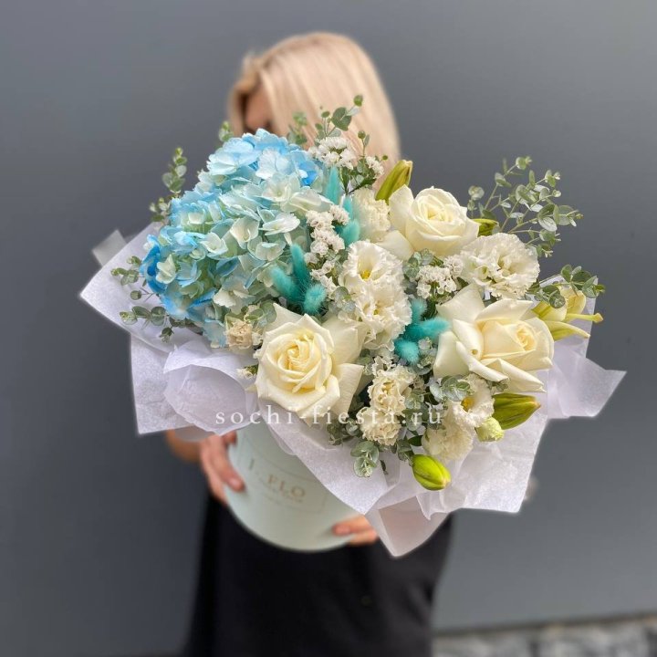 Цилиндр в голубых оттенках №1 в Кургане