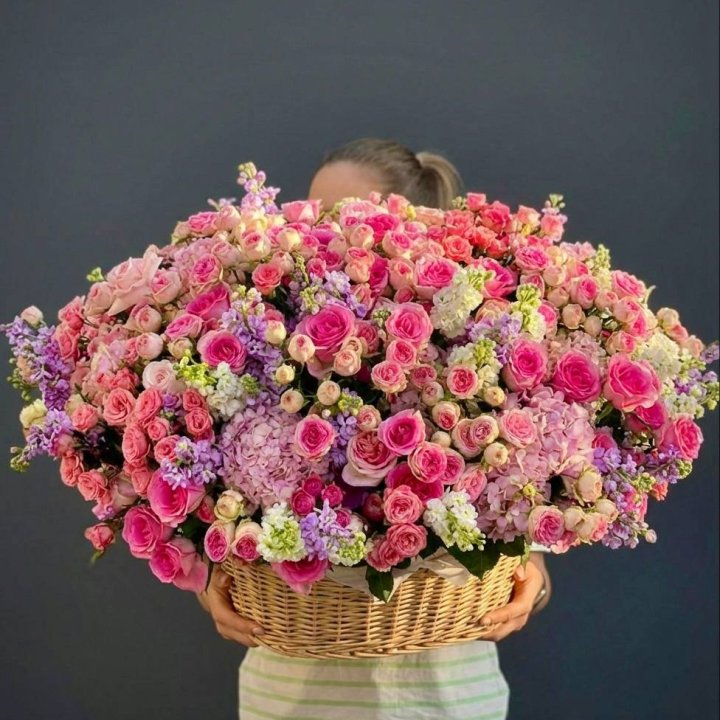 Цветочная корзина гигант №5 в Кургане