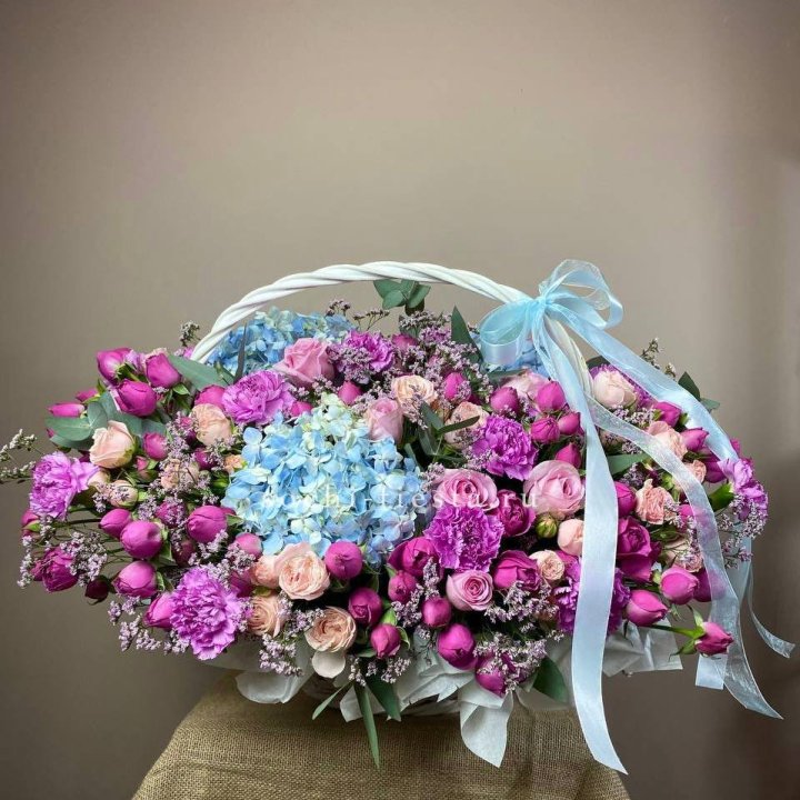 Авторская корзина "Лавандерия" в Кургане