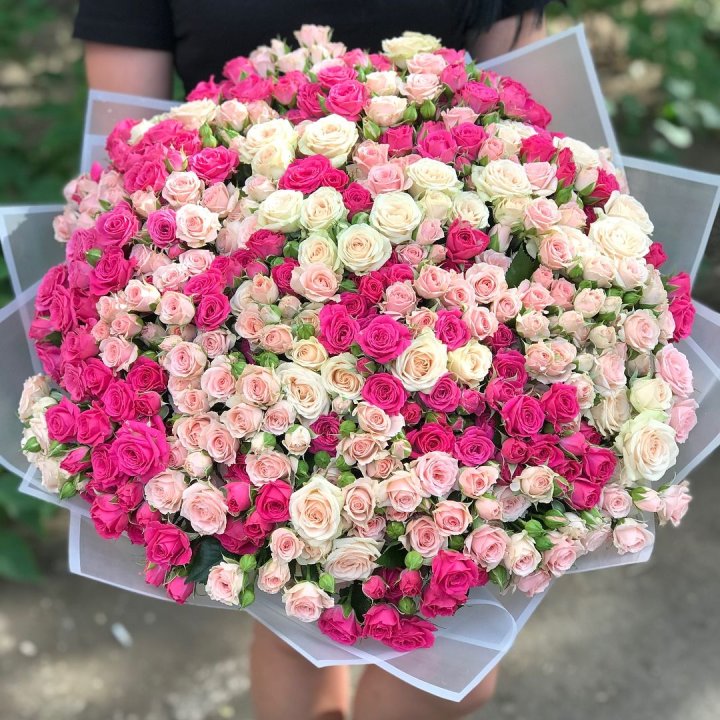 101 кустовая роза в Кургане