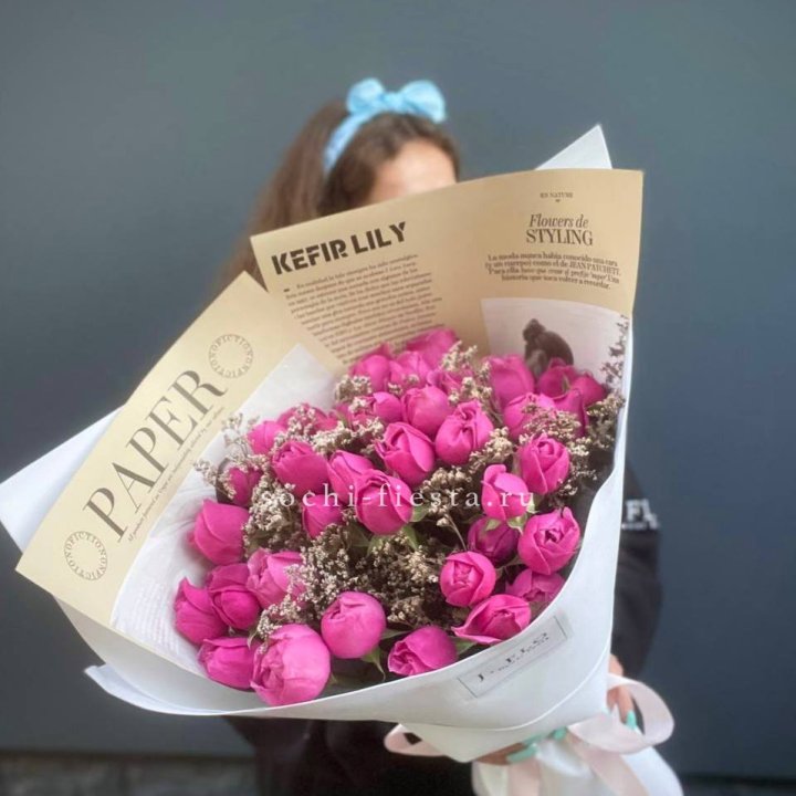 Пионовидные розы баблс №3 в Кургане