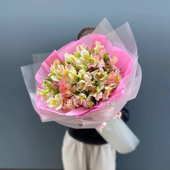 букет альстромерий "Черри" в Кургане