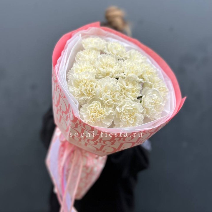 Белые диантусы №2 в Кургане