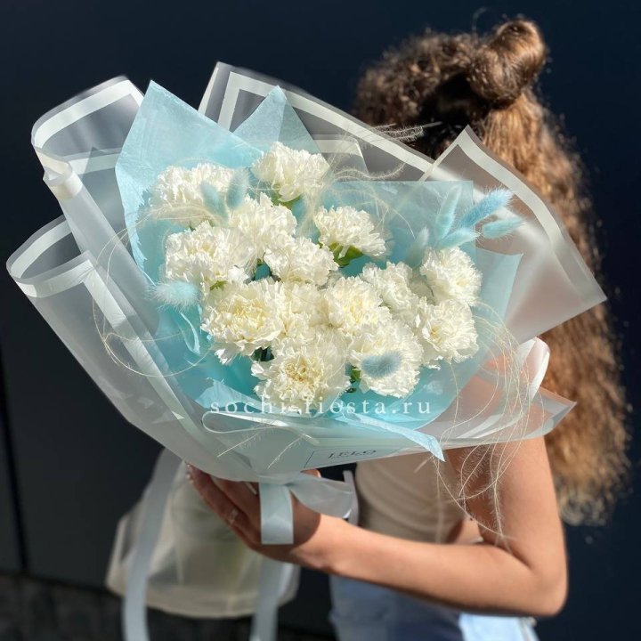 Воздушный букет из диантусов  в Кургане