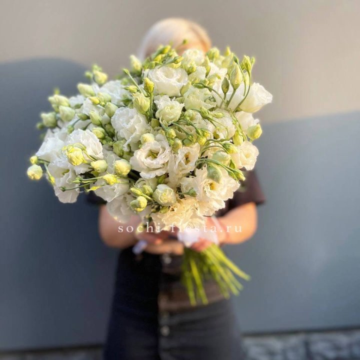 Букет эустом под ленту  в Кургане