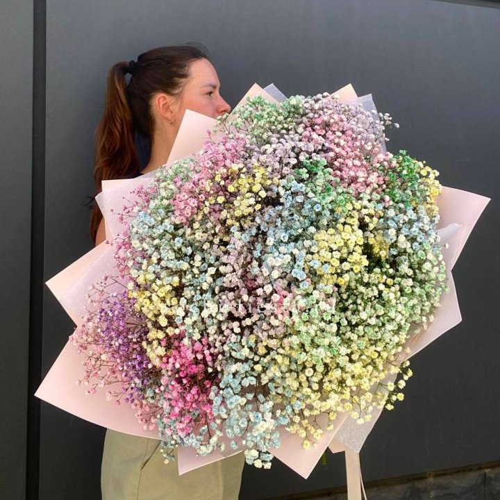 Пышный букет из гипсофил  в Кургане