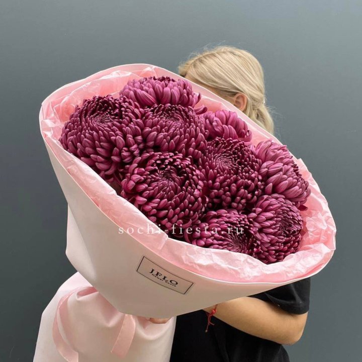 9 хризантем бигуди в Кургане