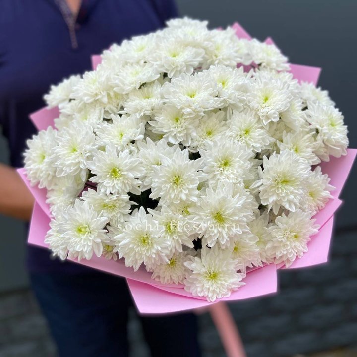  Букет 15 хризантем  в Кургане