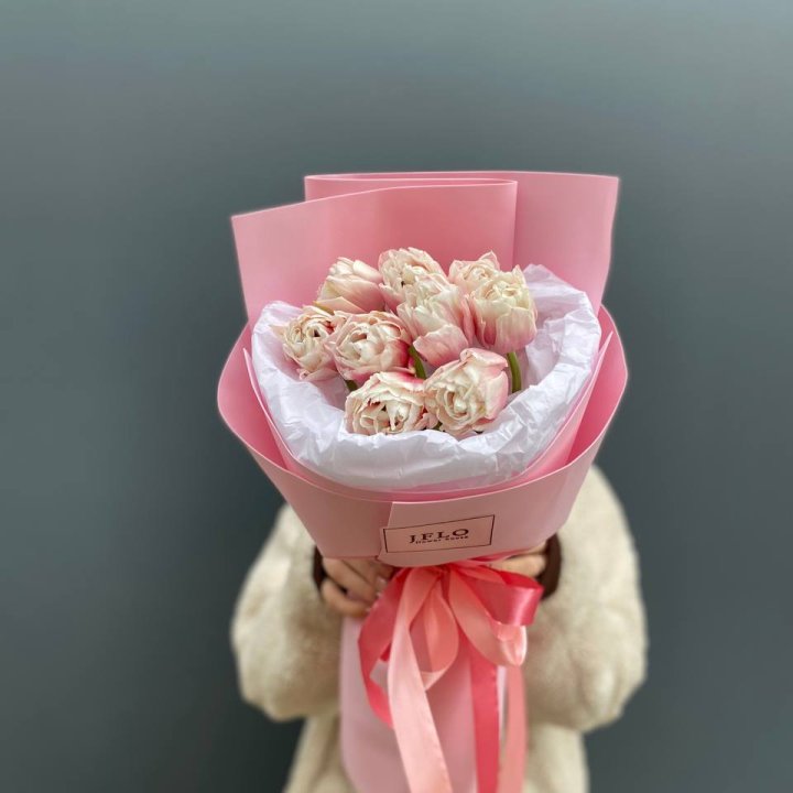 9 нежных тюльпанов в Кургане