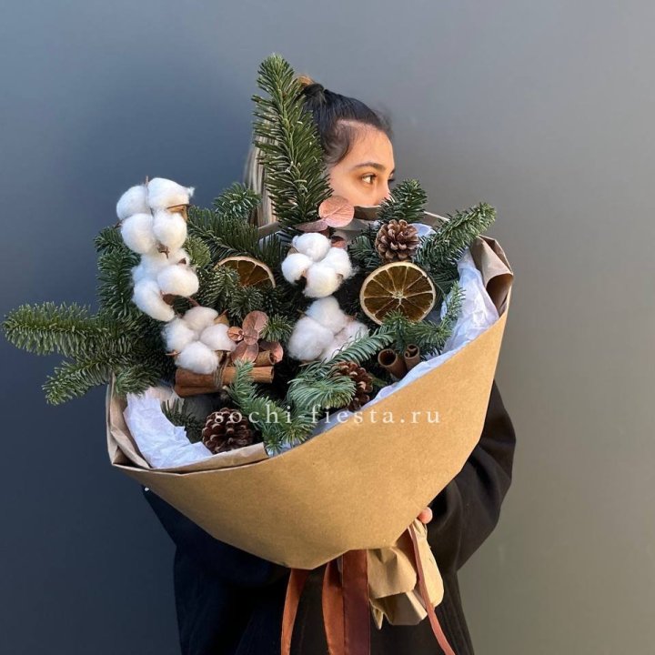 Зимний букет с нобилисом в Кургане