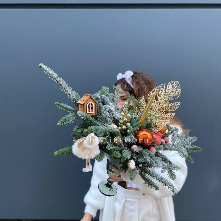 Композиция в бокале огненная  в Кургане