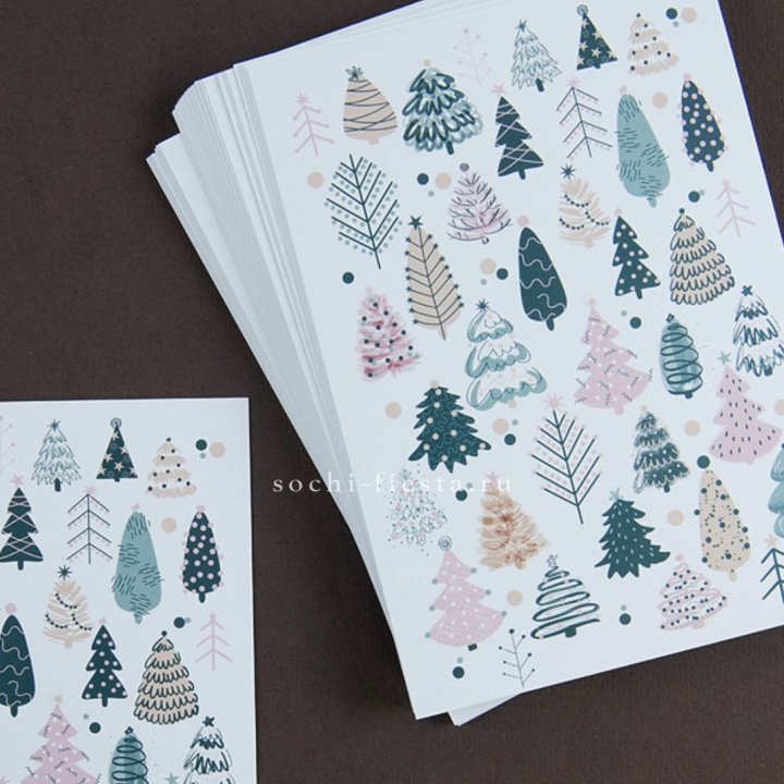 Открытка к букету "Елки" в Кургане