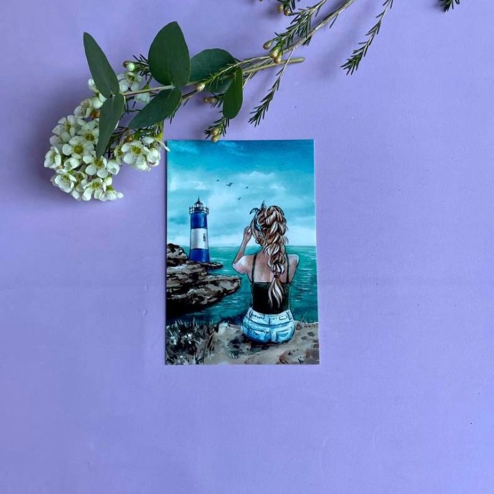 Открытка к букету "Океан" в Кургане