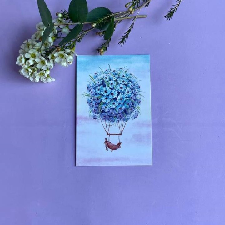 Открытка к букету "Флоростат" в Кургане