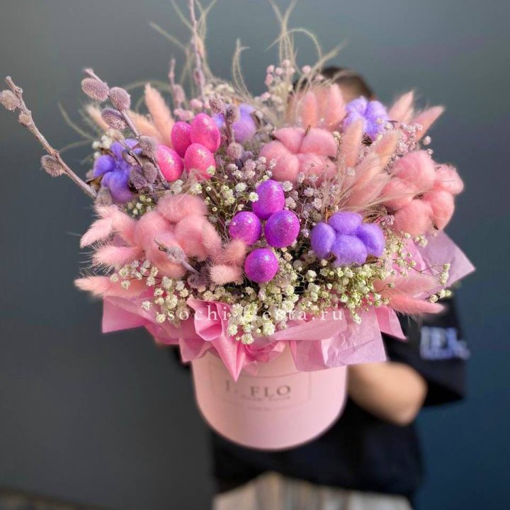 Сухоцветы в коробке  в Кургане