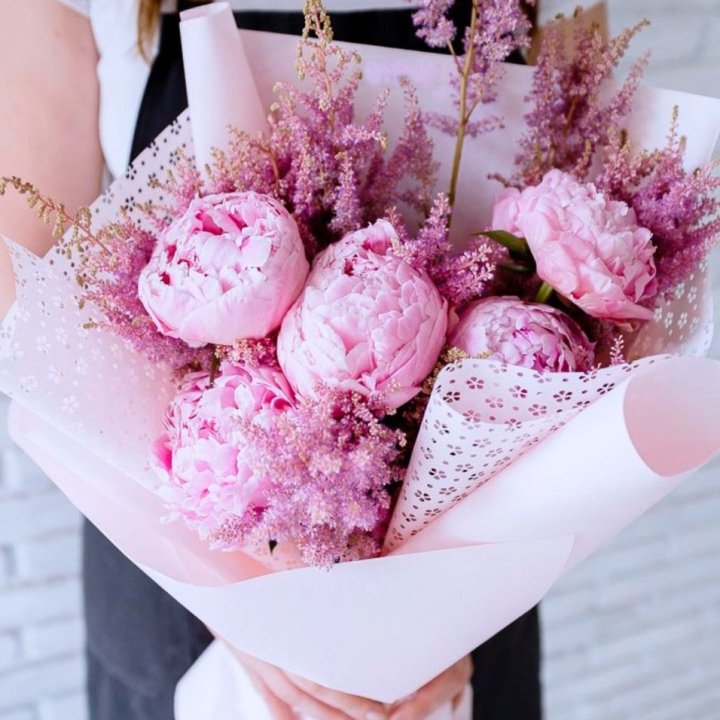 Букет пионов "Мелиса" в Кургане