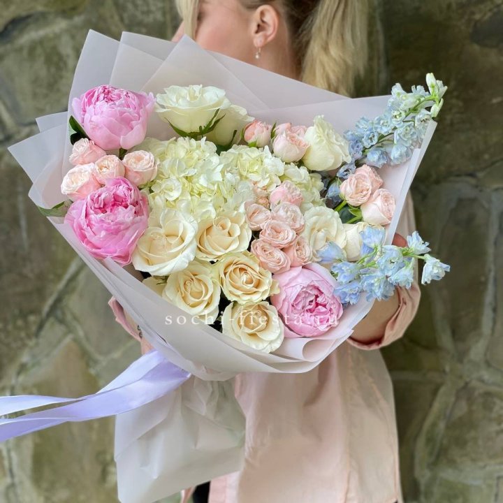 Букет с пионами "Богема" в Кургане