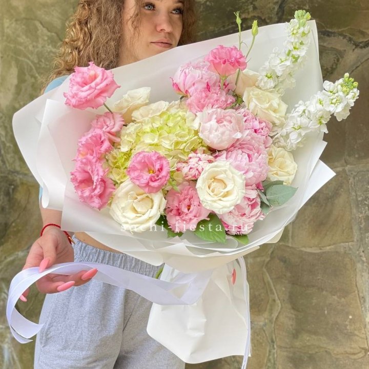Букет с пионами №3 в Кургане