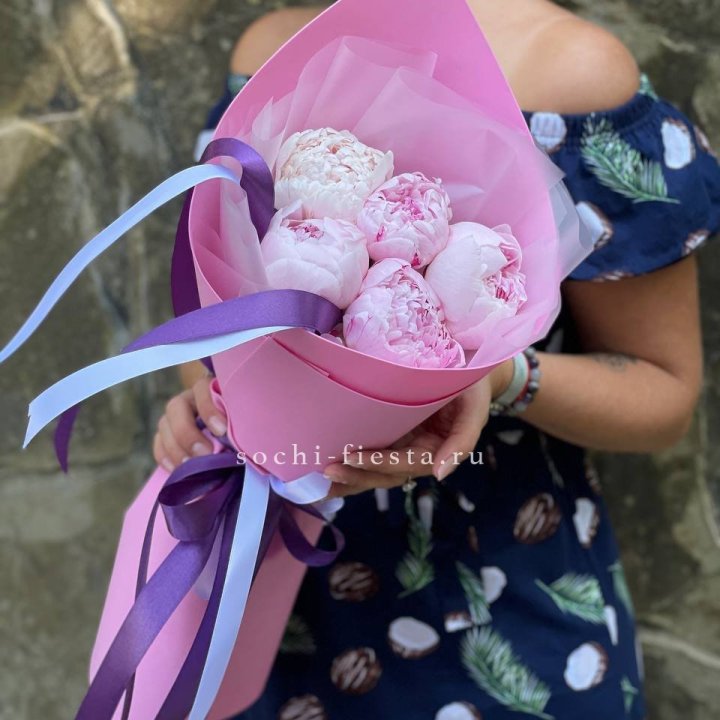 Букет пионов "НАЙ" в Кургане