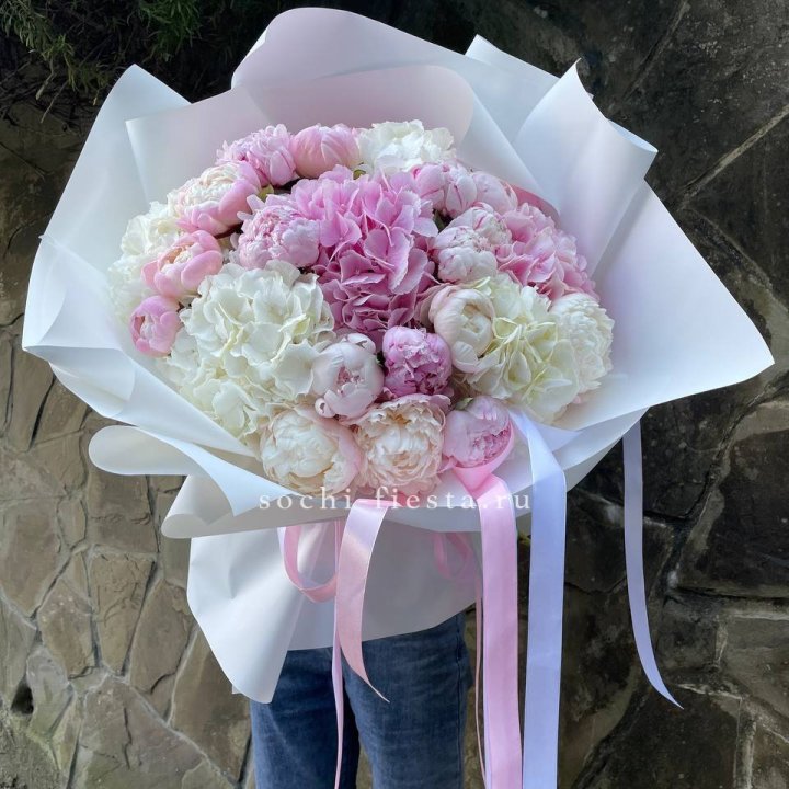 Букет "Пионы и Гортензии" в Кургане