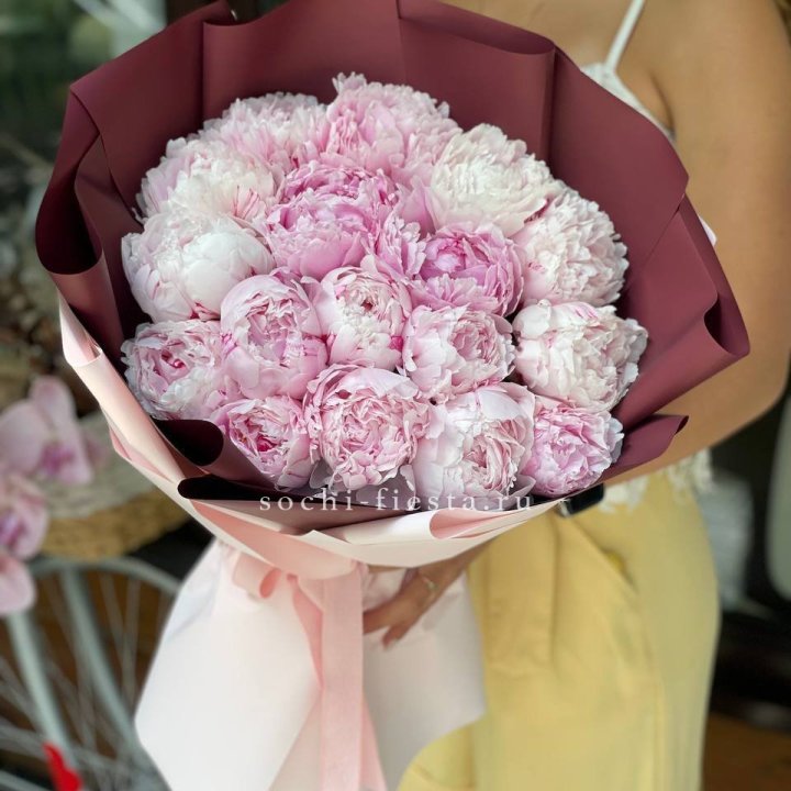Букет с пионами №5 в Кургане